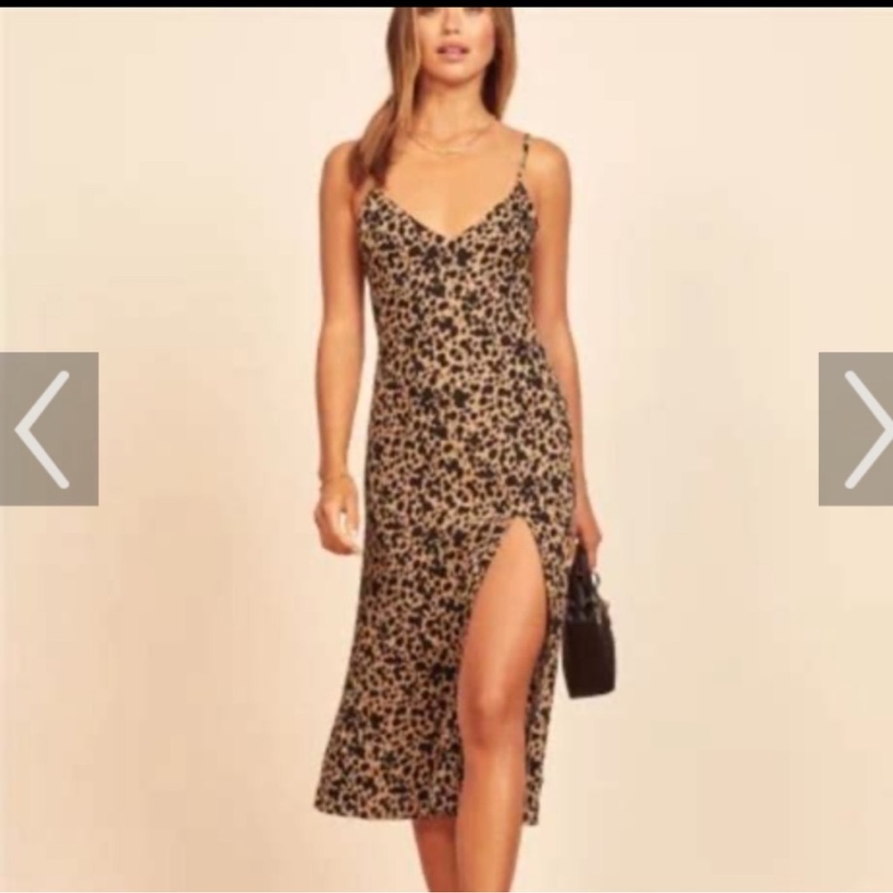 Reformation Crimini Spotted dress size 12